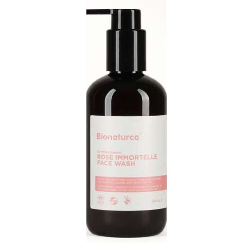 Bionaturca Organik Sertifikalı Gül ve Ölmezçiçek Canlandırıcı Yüz Temizleme Jeli 250 ml - Bionaturca