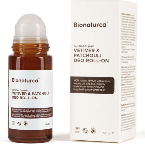 Bionaturca Organik Sertifikalı Vetiver ve Paçuli Deo Roll-On 50 ml - 2