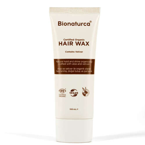 Bionaturca Organik Sertifikalı Vetiverli Saç Şekillendirici Bitkisel Wax 100 ml - Bionaturca