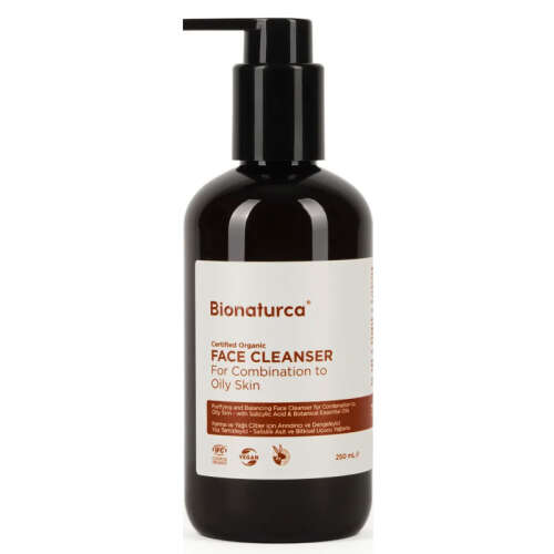Bionaturca Organik Sertifikalı Yağlı Ciltler İçin Arındırıcı Yüz Temizleme Jeli 250 ml - Bionaturca