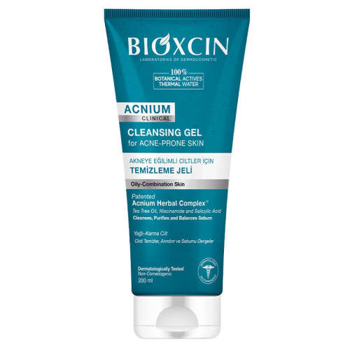 Bioxcin Acnium Akneye Eğilimli Ciltler İçin Temizleme Jeli 200 ml - Bioxcin