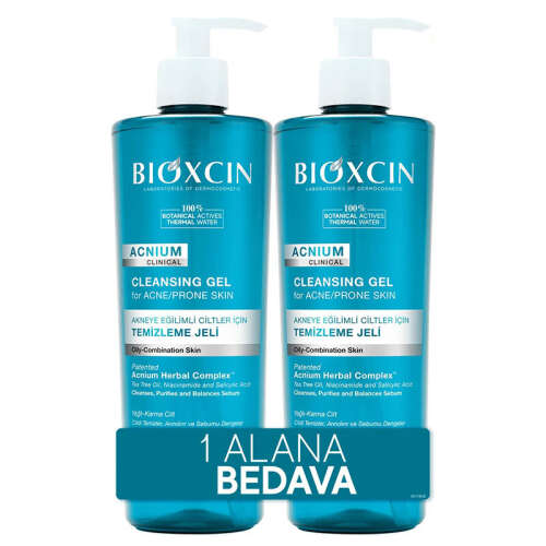 Bioxcin Acnium Sebum Dengeleyici Yüz Yıkama Jeli 1 ALANA 1 BEDAVA - 1
