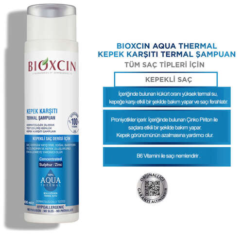 Bioxcin Aqua Thermal Kepek Karşıtı Şampuan 300 ml - 10