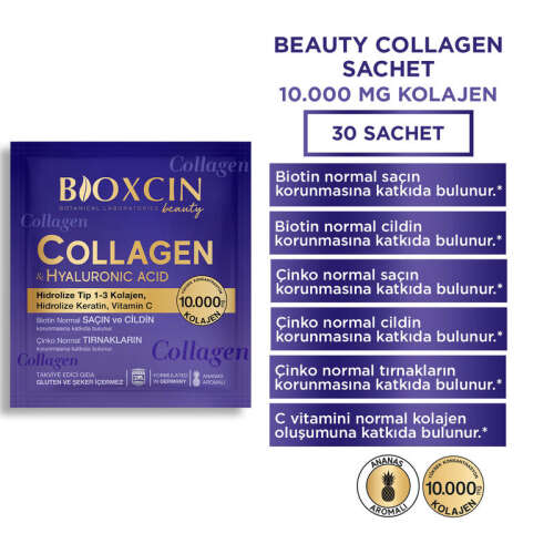 Bioxcin Beauty Collagen 30 Toz Saşe - Bioxcin