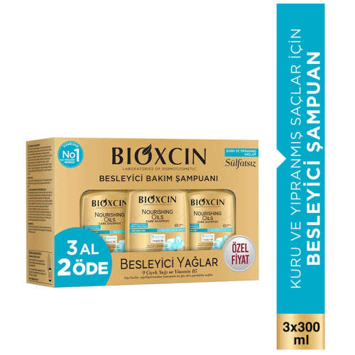 Bioxcin Besleyici Yağlar Şampuan 300 ml - 3 al 2 öde - 3