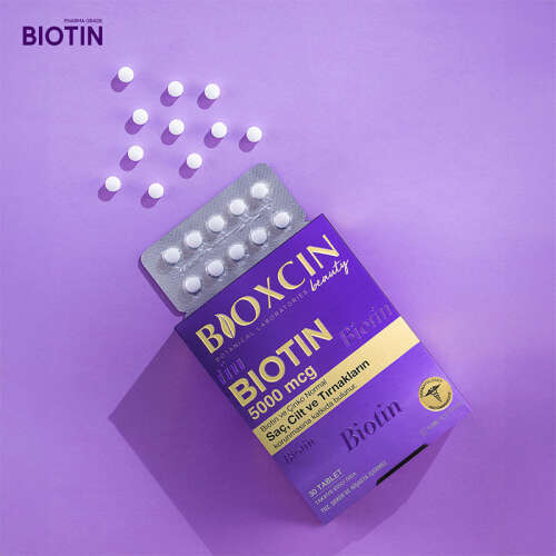 Bioxcin Biotin 5000 mcg Takviye Edici Gıda 30 Tablet - Bioxcin