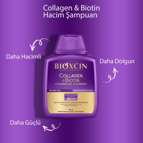 Bioxcin Collagen Biotin Saç Dökülmesine Karşı Şampuan 300 ml - 5