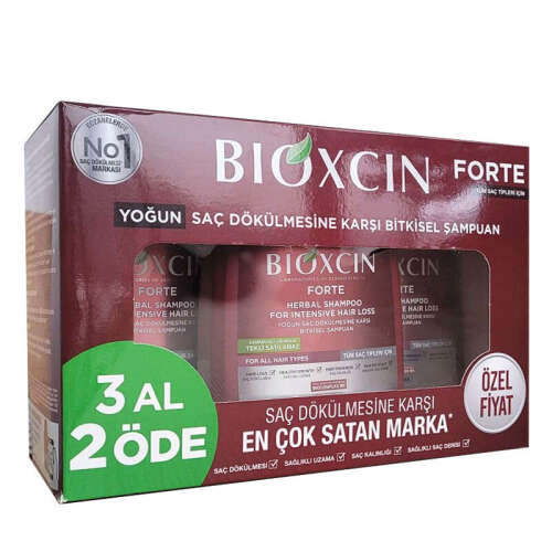 Bioxcin Forte Saç Dökülmesine Karşı Bakım Şampuanı 300 ml - 3 AL 2 ÖDE - 2
