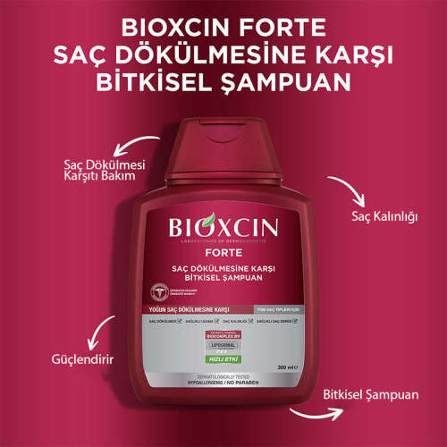 Bioxcin Forte Saç Dökülmesine Karşı Bakım Şampuanı 300 ml - 3 AL 2 ÖDE - 6