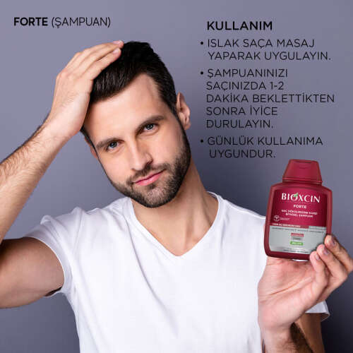 Bioxcin Forte Saç Dökülmesine Karşı Bakım Şampuanı 300 ml - 3 AL 2 ÖDE - 8