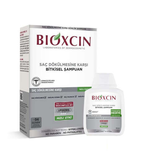 Bioxcin Genesis Saç Dökülmesine Karşı Şampuan 300 ml (Yağlı Saçlar) +100 ml Hediye - 1