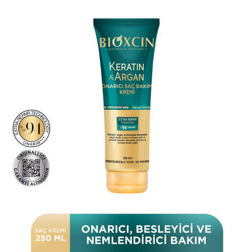 Bioxcin Keratin ve Argan Onarıcı Saç Bakım Kremi 250 ml - 4