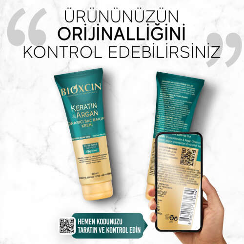 Bioxcin Keratin ve Argan Onarıcı Saç Bakım Kremi 250 ml - 7
