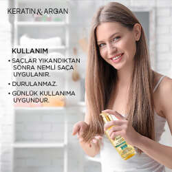 Bioxcin Keratin ve Argan Saç Bakım Yağı 150 ml - 6