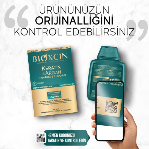 Bioxcin Keratin ve Argan Bariyer Onarıcı Şampuan 300 ml - 3 al 2 öde - 6