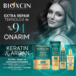Bioxcin Keratin ve Argan Bariyer Onarıcı Şampuan 300 ml - 7