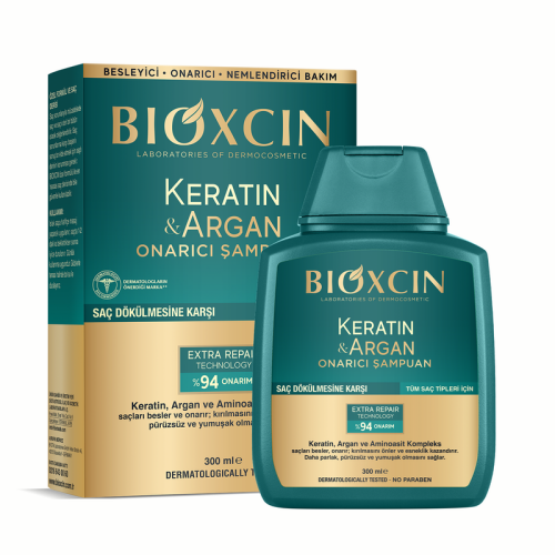Bioxcin Keratin ve Argan Bariyer Onarıcı Şampuan 300 ml - Bioxcin