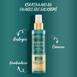 Bioxcin Keratin ve Argan Onarıcı Sıvı Saç Kremi 150 ml - 3