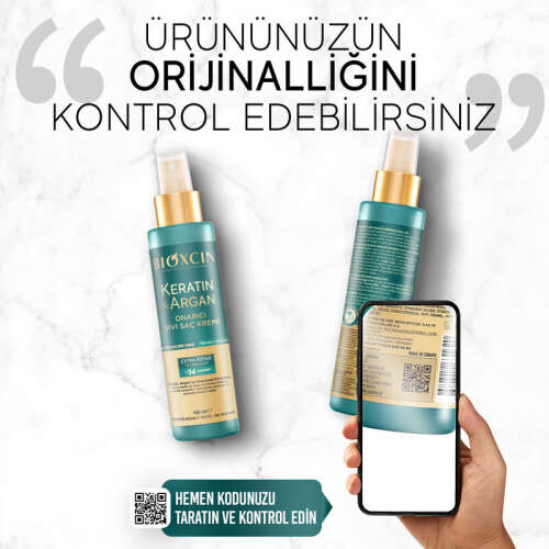 Bioxcin Keratin ve Argan Onarıcı Sıvı Saç Kremi 150 ml - 8
