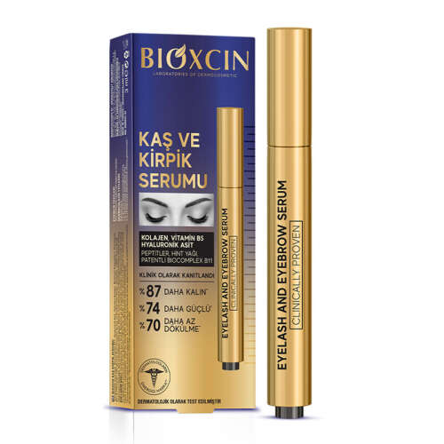 Bioxcin Kolajen ve Hyaluronik Asit İçerikli Kaş ve Kirpik Serumu 3 ml - Bioxcin