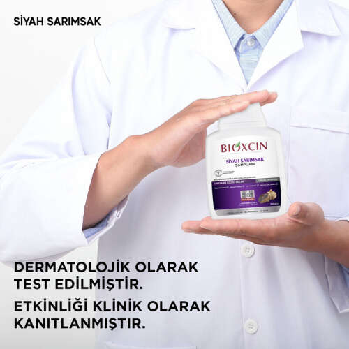Bioxcin Saç Dökülmesine Karşı Siyah Sarımsak Şampuanı 300 ml - 100 ml Şampuan HEDİYE - 9