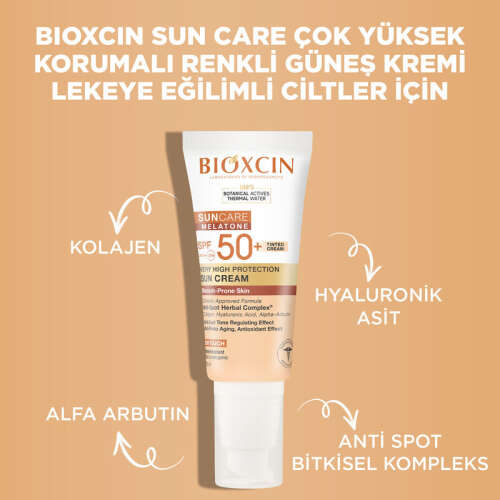 Bioxcin Sun Care Lekeli Ciltler için Güneş Kremi SPF 50+ 50 ml - Renkli - 4