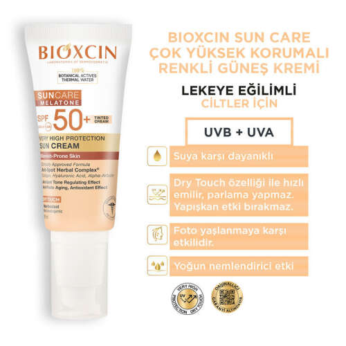 Bioxcin Sun Care Lekeli Ciltler için Güneş Kremi SPF 50+ 50 ml - Renkli - 5