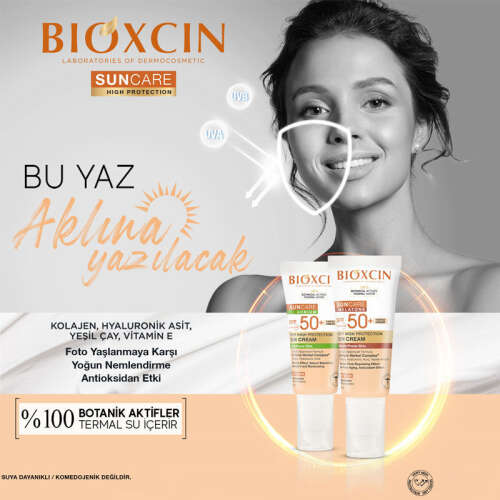 Bioxcin Sun Care Lekeli Ciltler için Güneş Kremi SPF 50+ 50 ml - Renkli - 6