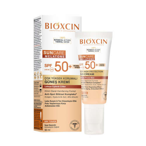 Bioxcin Sun Care Lekeli Ciltler için Güneş Kremi SPF 50+ 50 ml - Renkli - Bioxcin