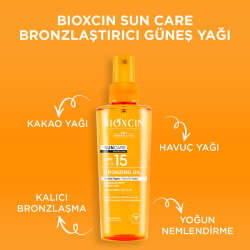 Bioxcin Sun Care Tüm Ciltler için Bronzlaştırıcı Yağ SPF 15 200 ml - 3