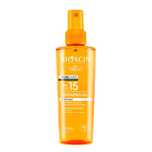 Bioxcin Sun Care Tüm Ciltler için Bronzlaştırıcı Yağ SPF 15 200 ml - Bioxcin