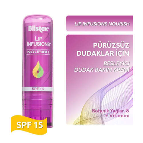 Blistex Pürüzsüz Dudaklar için Bakım Lip Infusions Nourish SPF15 3,7 gr - 2