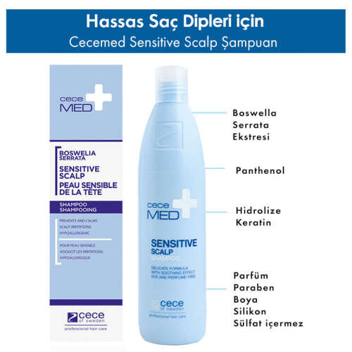 CeceMED Hassas Saç Derisi İçin Şampuan 300 ml - 2