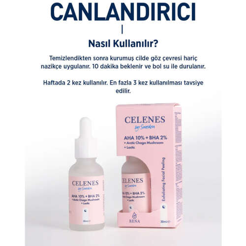 Celenes By Sweden AHA + BHA + Lactin + Arctic Chaga Mushroom 30 ml - 5