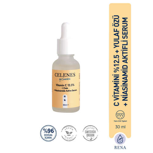 Celenes By Sweden C Vitamini 25 + Yulaf Sütü Niasinamid Aktifli Serum 30 ml - 2