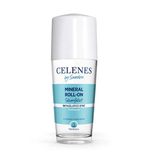 Celenes By Sweden Parfüm İçermeyen Beyazlatıcı Etkili Thermal Roll On ve Deodorant - Silverfallet 75 ml - Celenes By Sweden