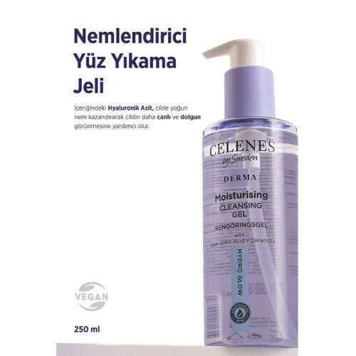 Celenes By Sweden Derma Nemlendirici Yüz Yıkama Jeli 250 ml - Celenes By Sweden