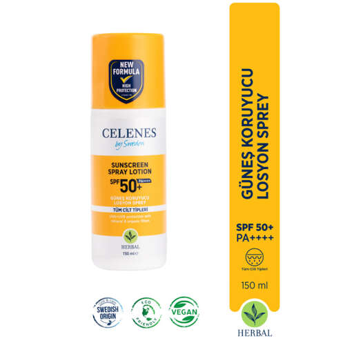 Celenes By Sweden Güneş Koruyucu Losyon Sprey Spf+50 150 ml - 2