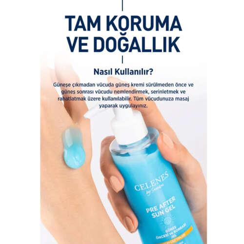 Celenes By Sweden Güneş Öncesi ve Sonrası Nemlendirici Jel 200 ml - 4