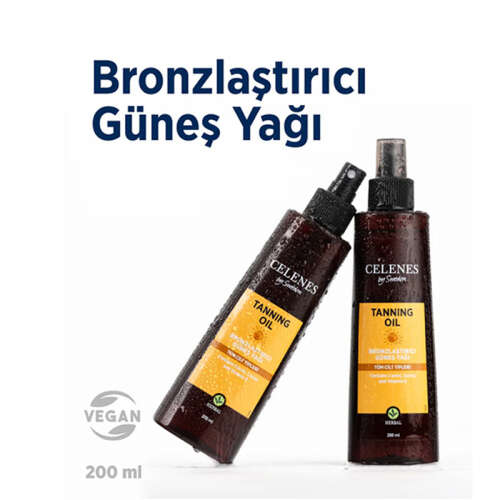 Celenes By Sweden Herbal Bronzlaştırıcı Güneş Yağı 200 ml - 3