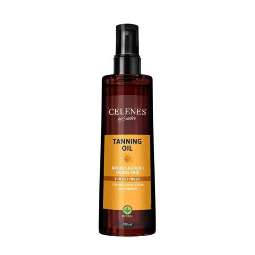 Celenes By Sweden Herbal Bronzlaştırıcı Güneş Yağı 200 ml - Celenes By Sweden