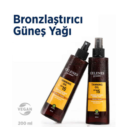 Celenes By Sweden Herbal Bronzlaştırıcı Spf15+ Güneş Yağı 200 ml - 3