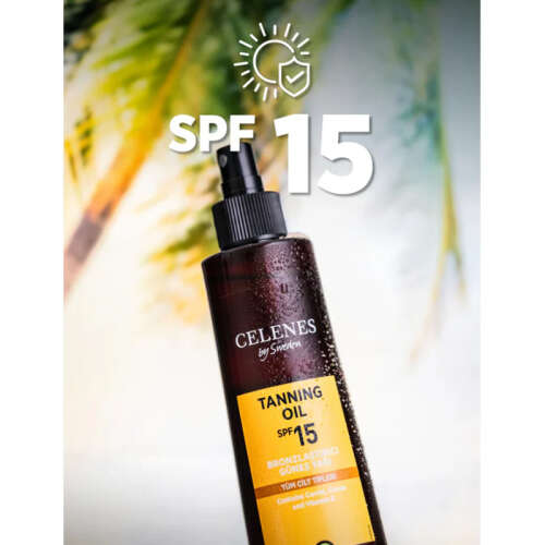 Celenes By Sweden Herbal Bronzlaştırıcı Spf15+ Güneş Yağı 200 ml - 5