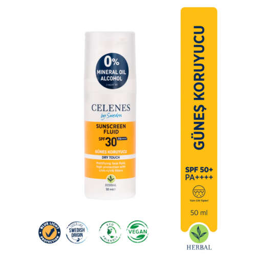 Celenes By Sweden Herbal Dry Touch Spf30+ Mat Bitişli Güneş Kremi 50 ml - 2