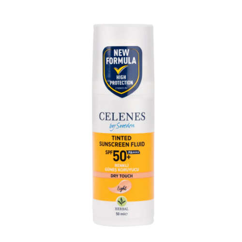 Celenes By Sweden Herbal Dry Touch Spf50+ Mat Bitişli Renkli Güneş Kremi 50 ml - Celenes By Sweden