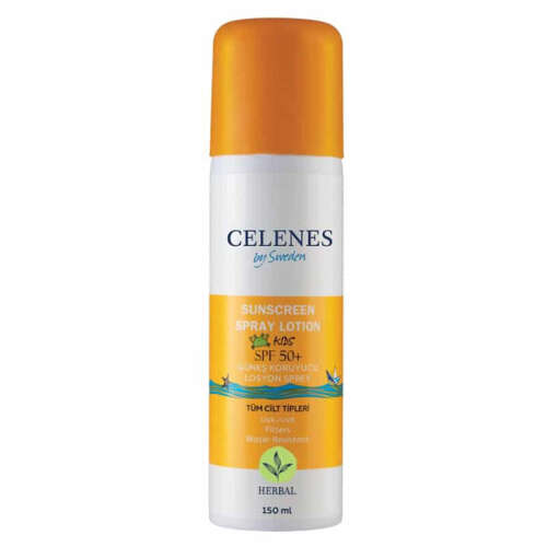 Celenes By Sweden Kids Spf+50 Güneş Koruyucu Losyon Sprey 150 ml - Celenes By Sweden