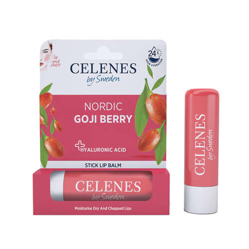 Celenes By Sweden Nordic Goji Berry Stick Lip Balm 4,8 gr - Celenes By Sweden