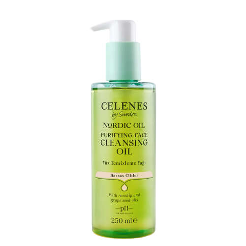 Celenes By Sweden Nordic Oil Hassas Ciltler İçin Arındırıcı Yüz Temizleme Yağı 250 ml - Celenes By Sweden