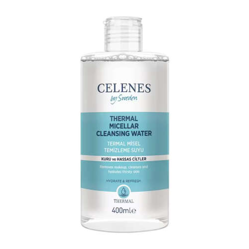 Celenes By Sweden Thermal Misel Temizleme Suyu-Kuru ve Hassas Ciltler 400 ml - Celenes By Sweden