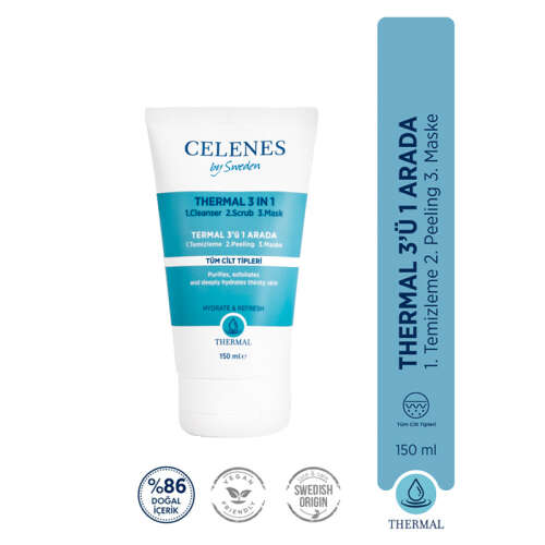Celenes By Sweden Thermal Yıkama Peeling Maske 150 ml - Celenes By Sweden